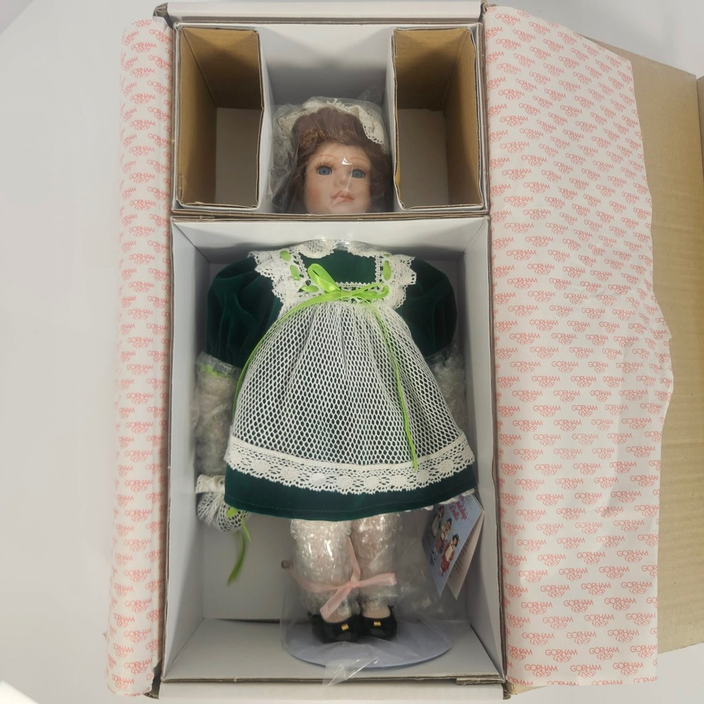 Gorham Friendship Dolls Meagan The Irish Traveler FD2 Porcelain Doll NIB